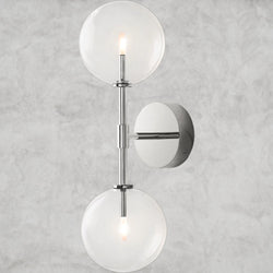 Glass Globe Linear Sconce