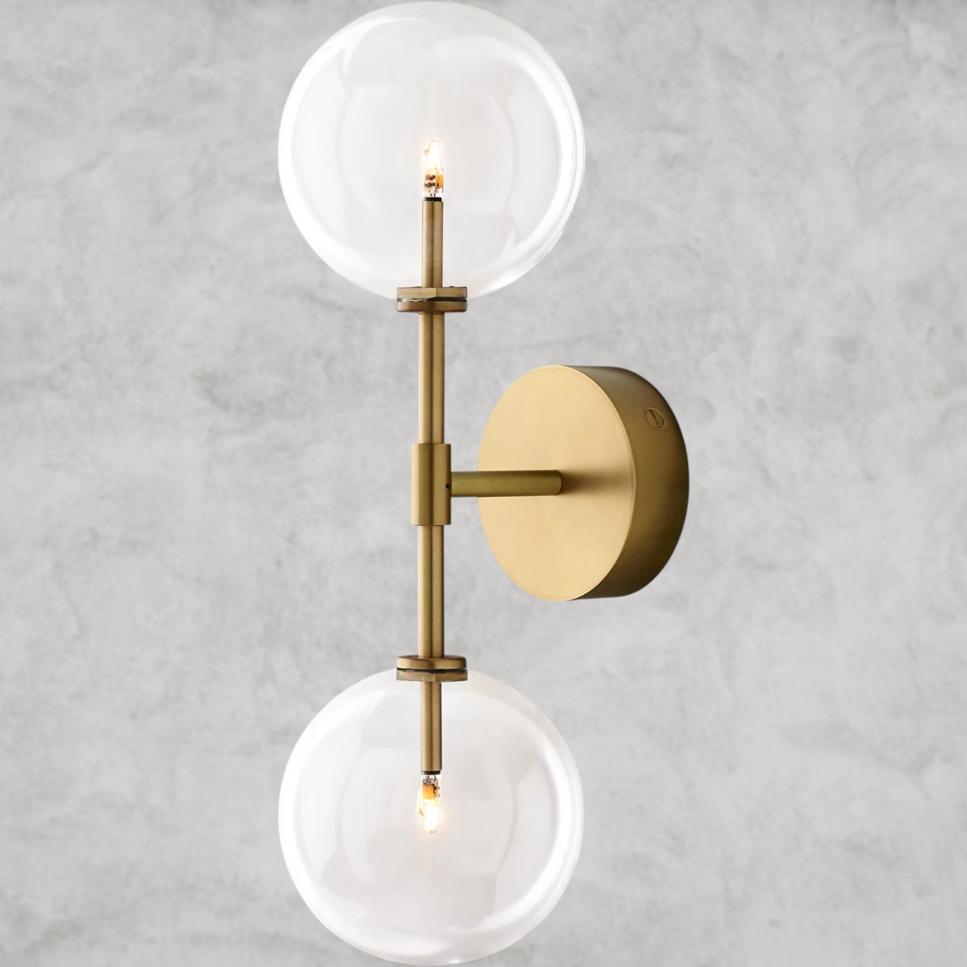 Glass Globe Linear Sconce