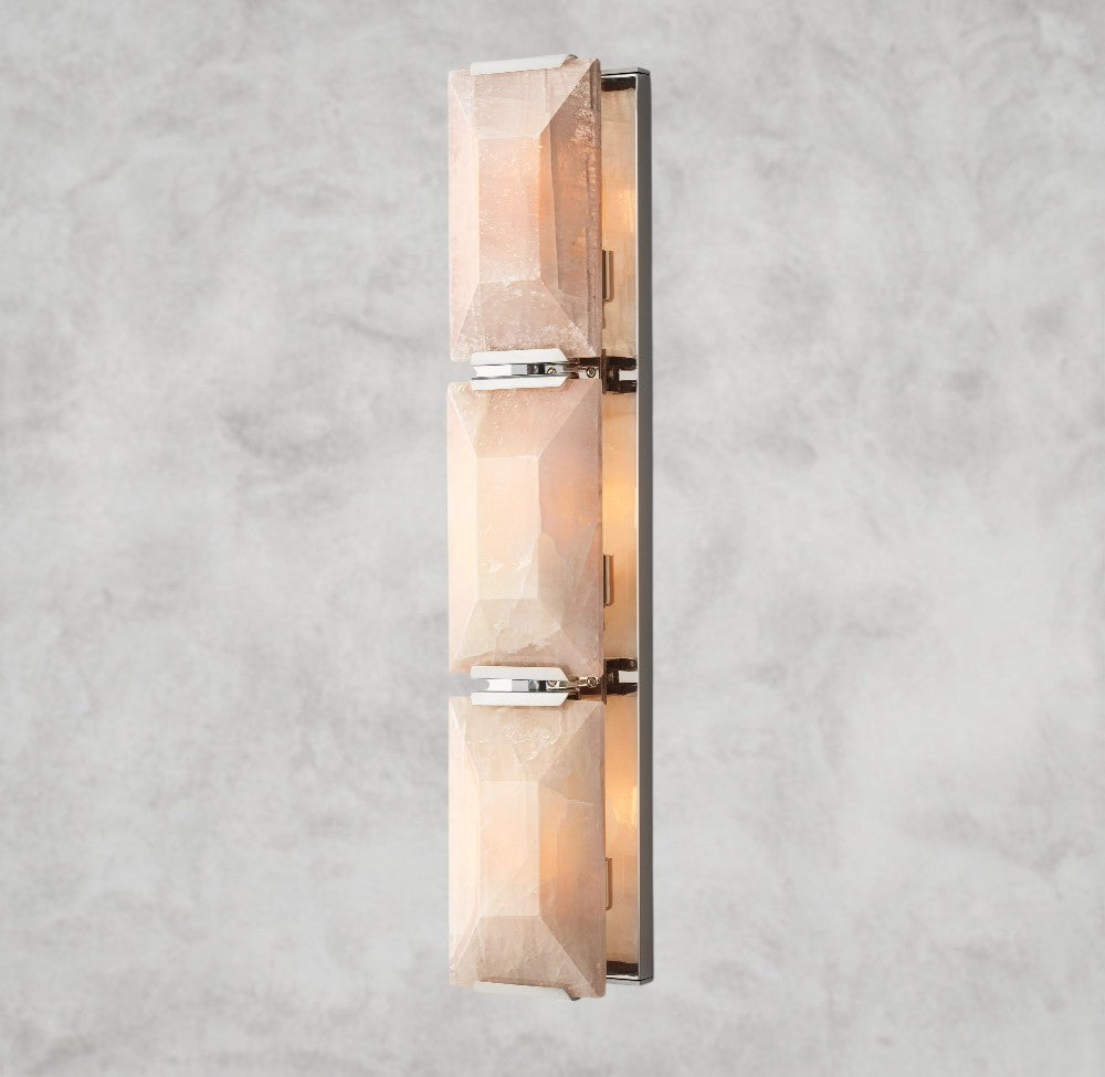 Harlow Calcite Triple Sconce