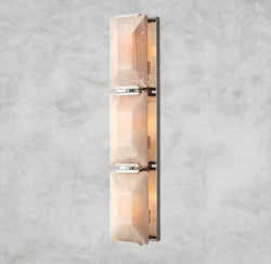 Harlow Calcite Triple Sconce