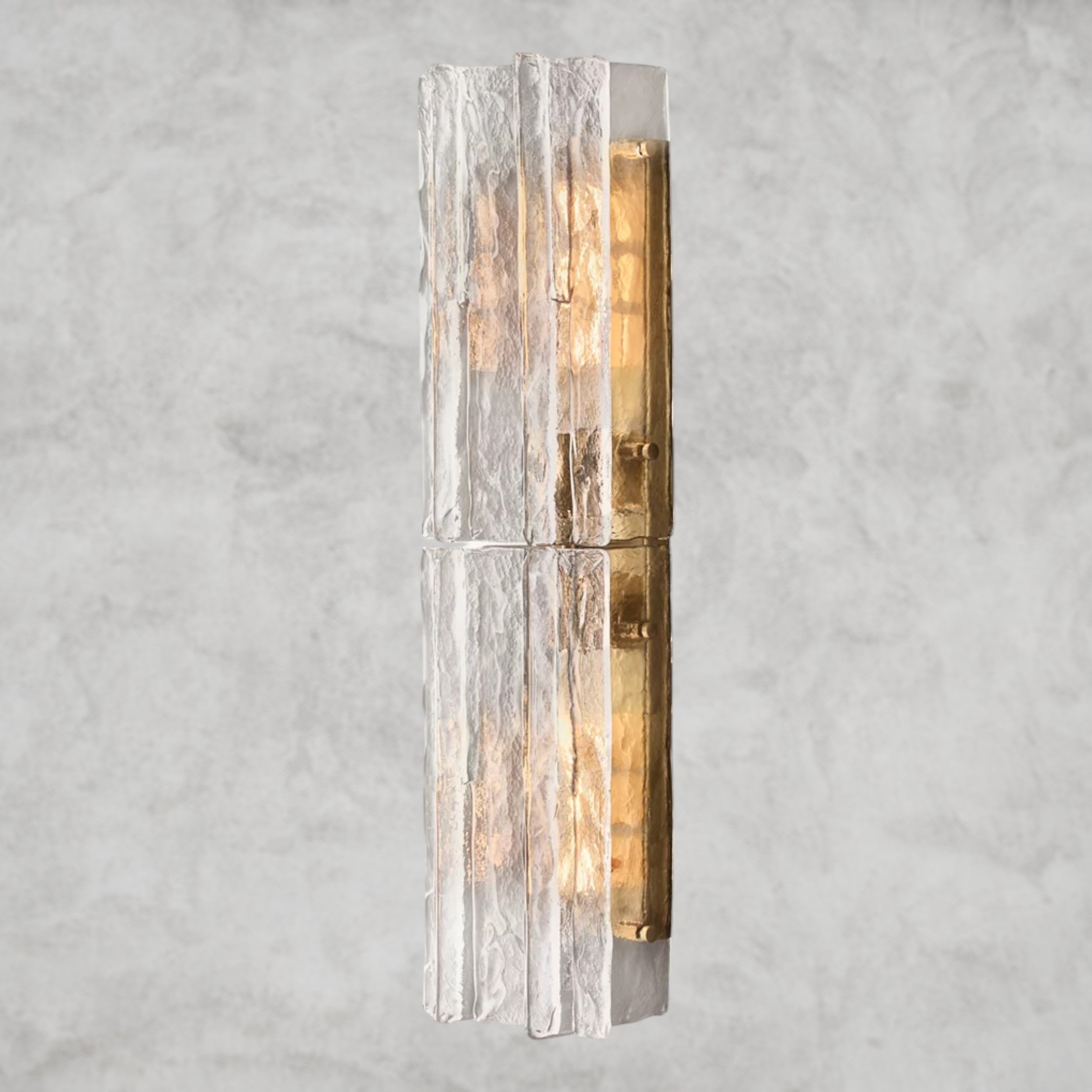 Lattice Clear Glass Sconce 15