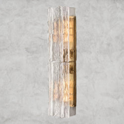 Lattice Clear Glass Sconce 15", 30"
