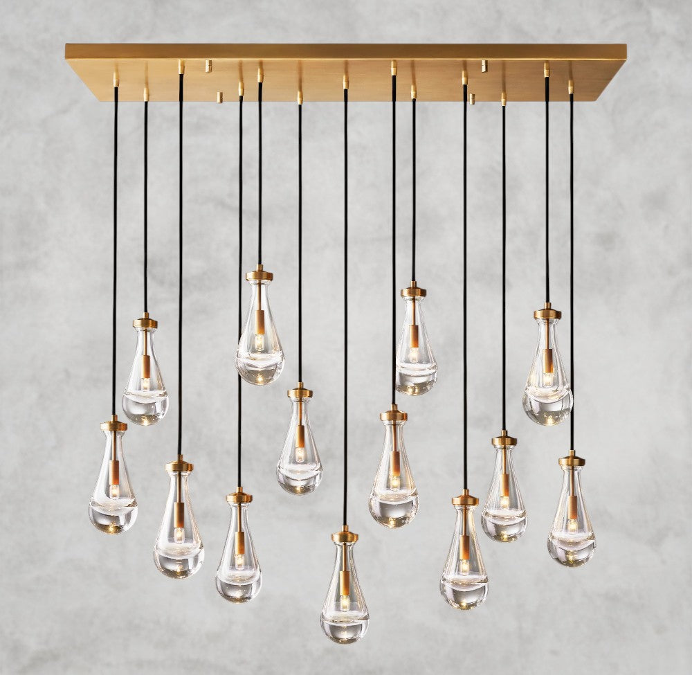 Rain Rectangular Chandelier 54", 72"