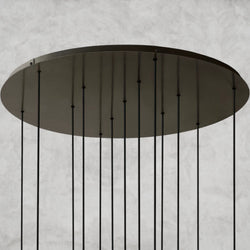 Glass Globe Mobile Cluster Chandelier 28", 44"