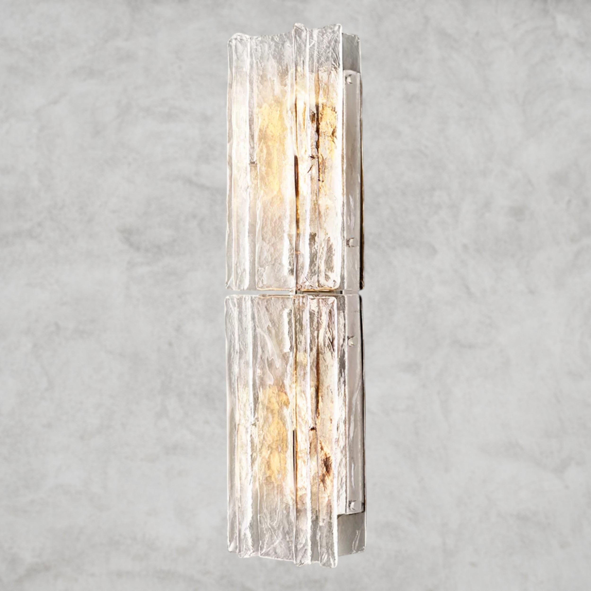 Lattice Clear Glass Sconce 15