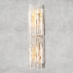 Lattice Clear Glass Sconce 15", 30"