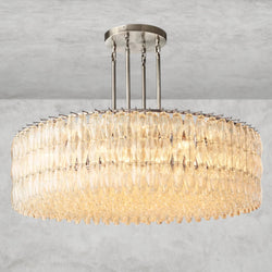 CHIARA CLEAR/ SMOKE GLASS ROUND CHANDELIER 37", 47", 62"