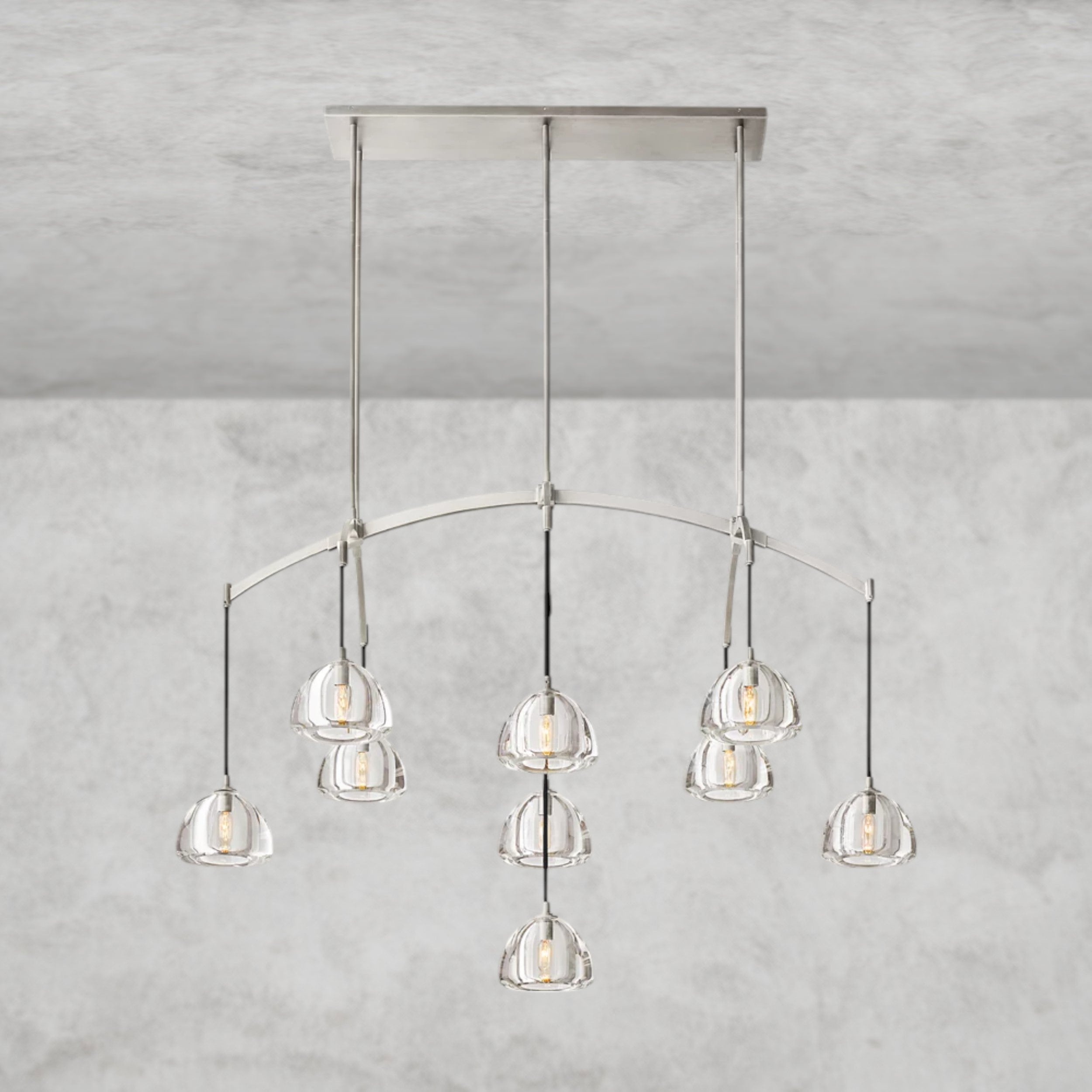 Hemisphere Linear Chandelier 54