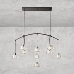 Hemisphere Linear Chandelier 54", 72"