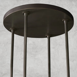 Ravelle Round Milk Glass Chandelier 36", 48", 60"