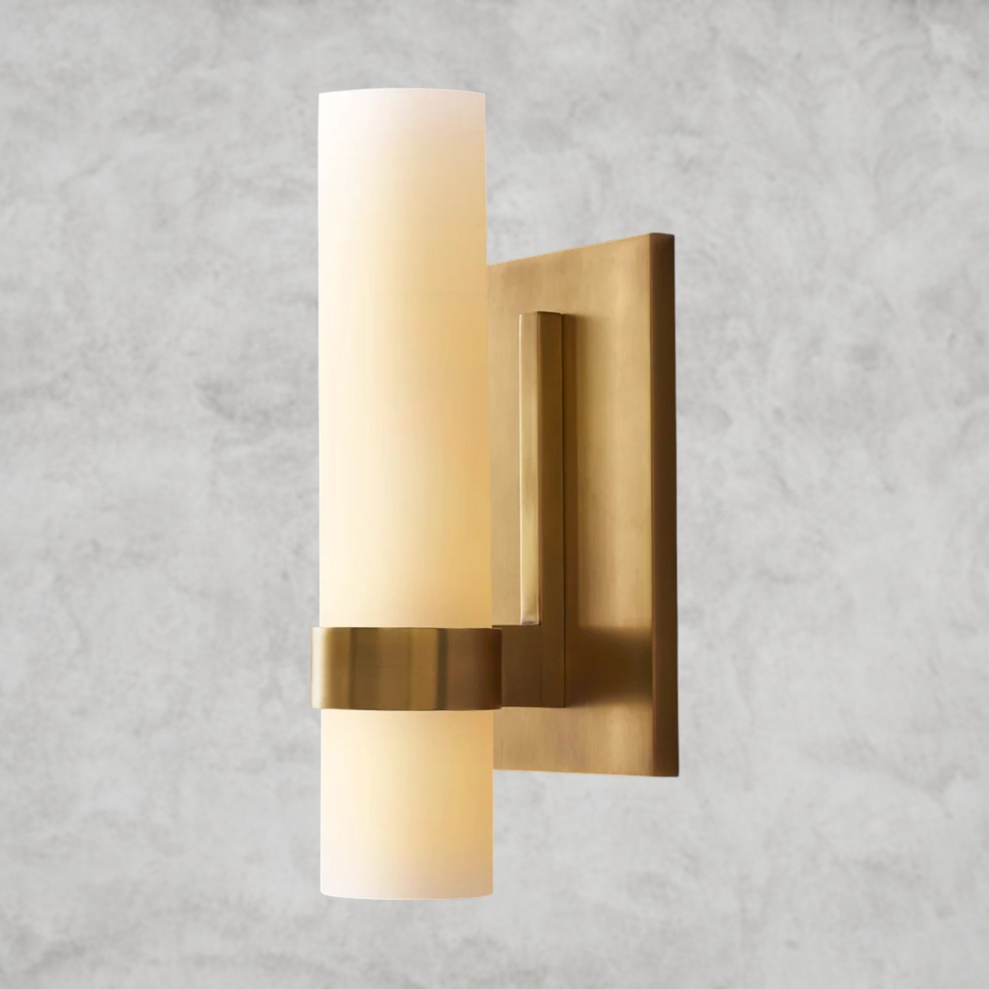 Ravelle Milk Glass Sconce 12"