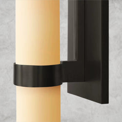 Ravelle Milk Glass Sconce 12"