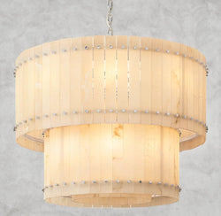 San Marco Alabaster Round Tiered Chandelier 22", 37", 48", 60"