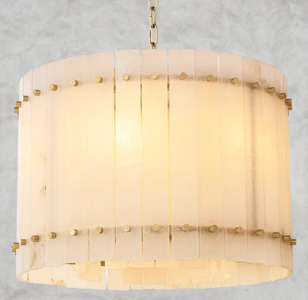 San Marco Alabaster Round Chandelier 22", 37", 48", 60"