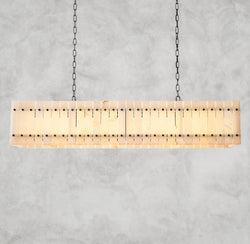 San Marco Alabaster Linear Chandelier 54", 72"