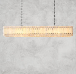 San Marco Alabaster Linear Chandelier 54", 72"