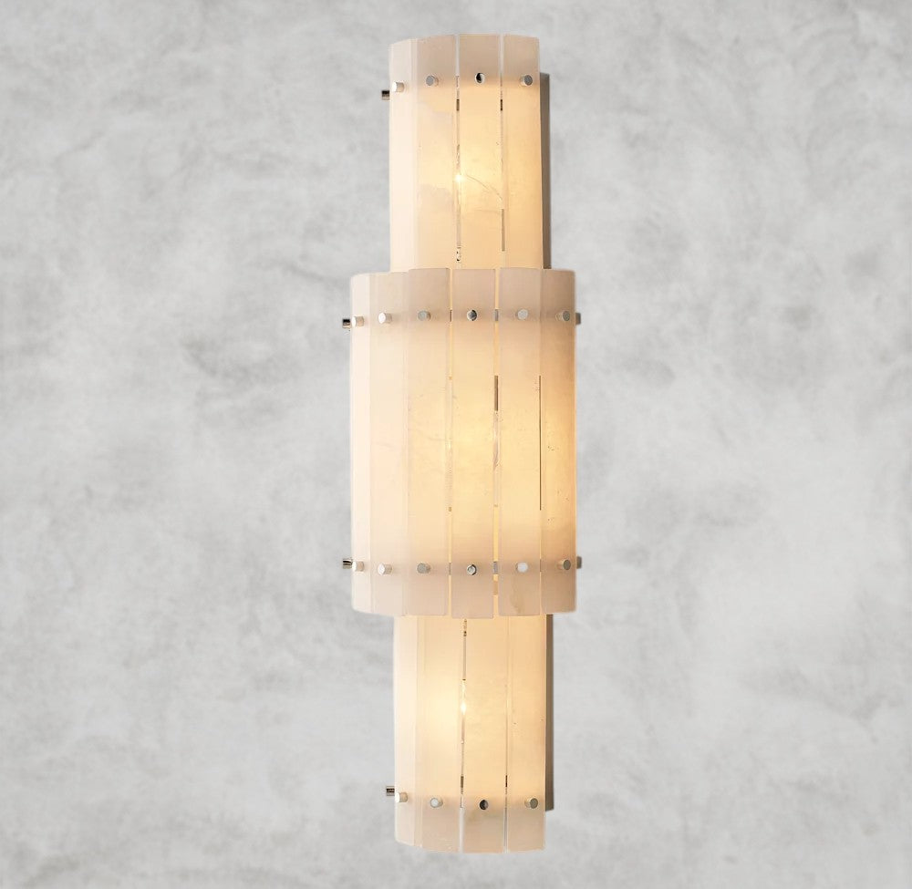 San Marco Alabaster Grand Round Sconce