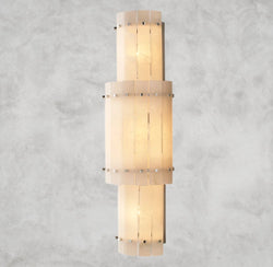 San Marco Alabaster Grand Round Sconce