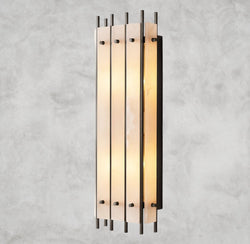 San Marco Alabaster Grand Rectangular Sconce