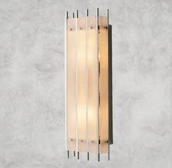 San Marco Alabaster Grand Rectangular Sconce