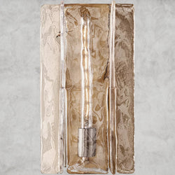 Lattice Clear Glass Sconce 15", 30"