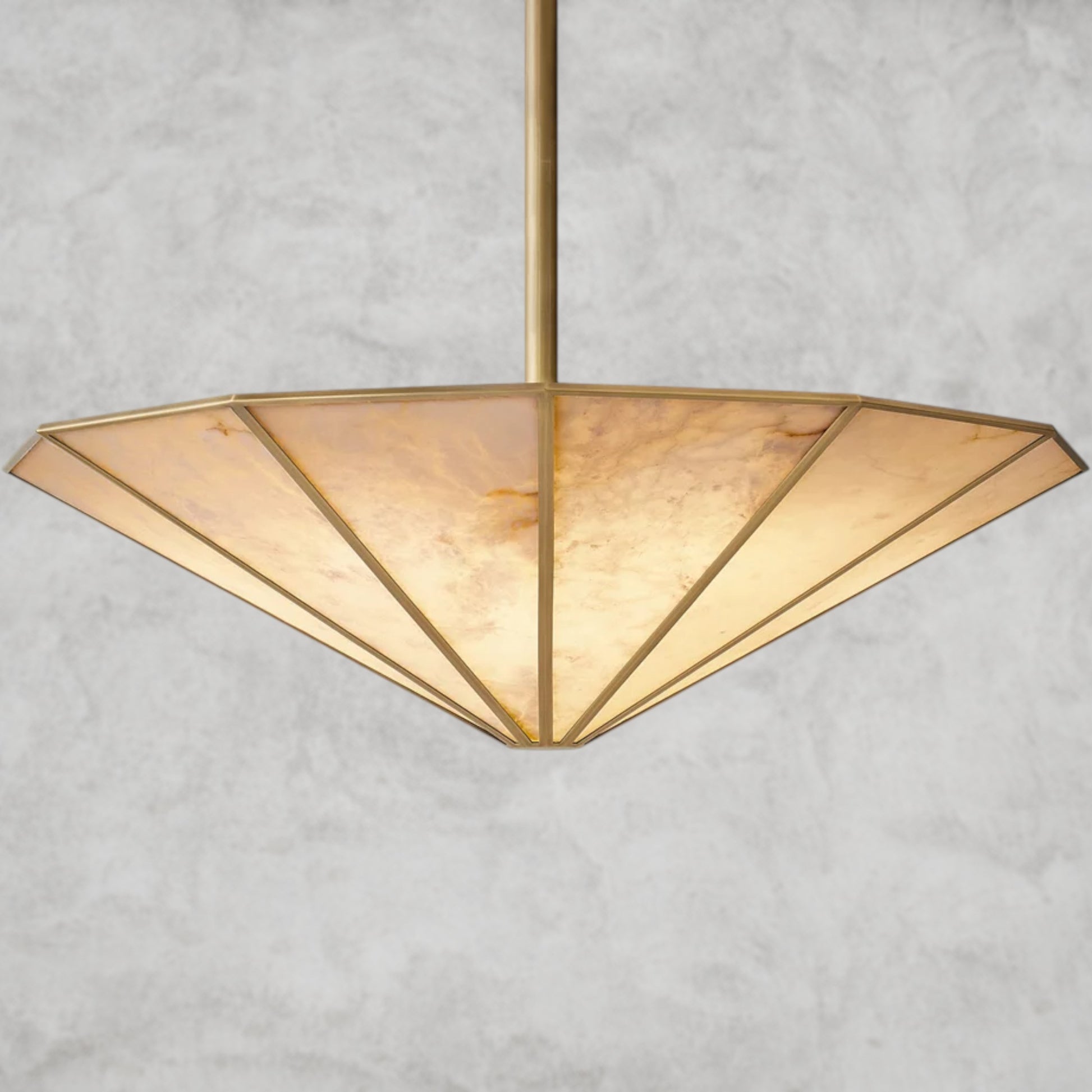 Lucette Alabaster Round Chandelier