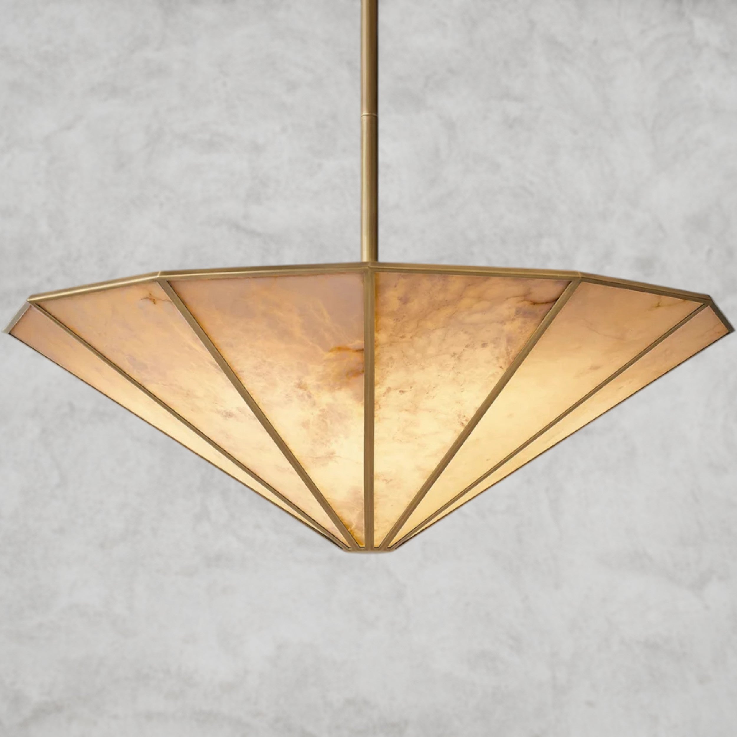 Lucette Alabaster Round Chandelier