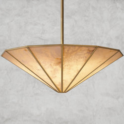 Lucette Alabaster Round Chandelier