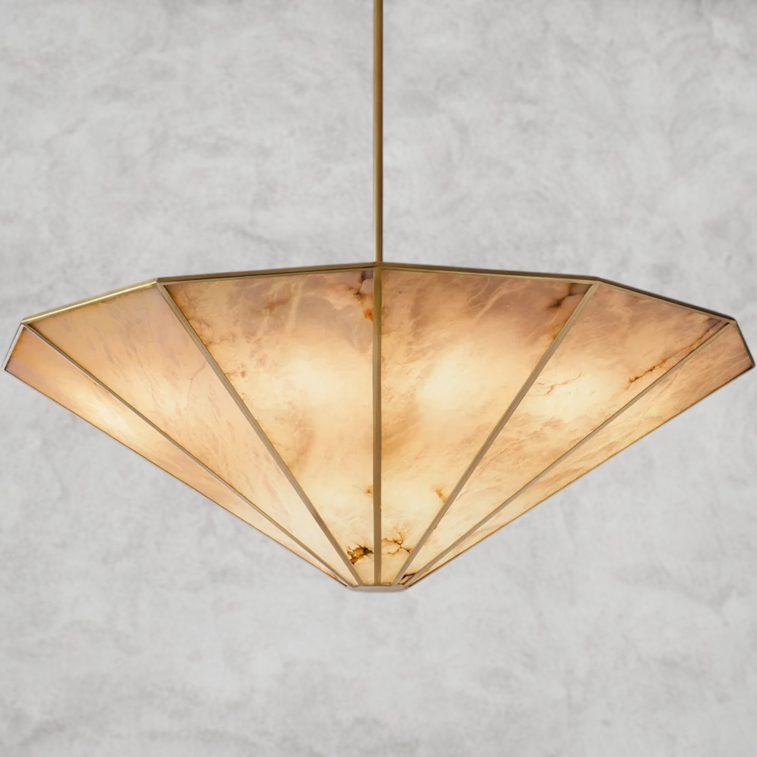 Lucette Alabaster Round Chandelier
