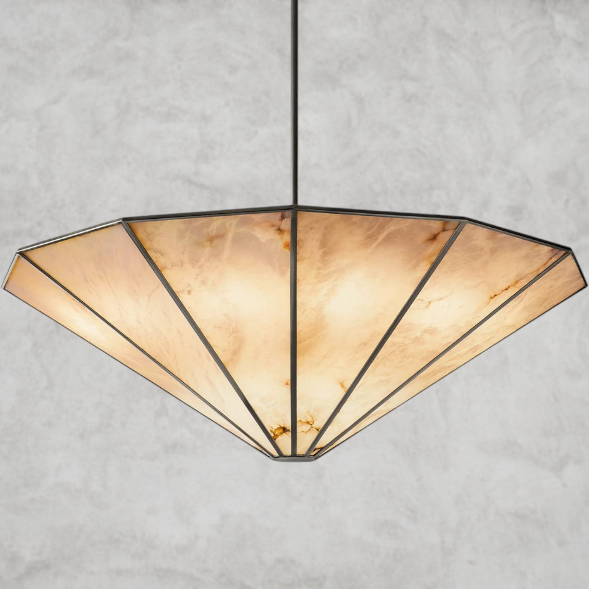Lucette Alabaster Round Chandelier