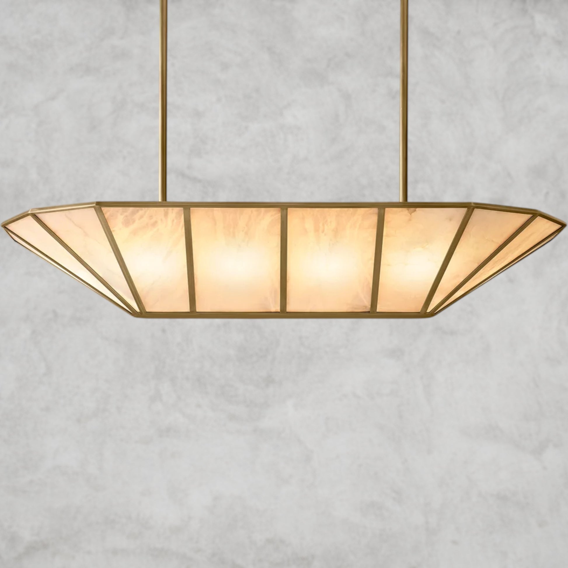 Lucette Alabaster Linear Chandelier