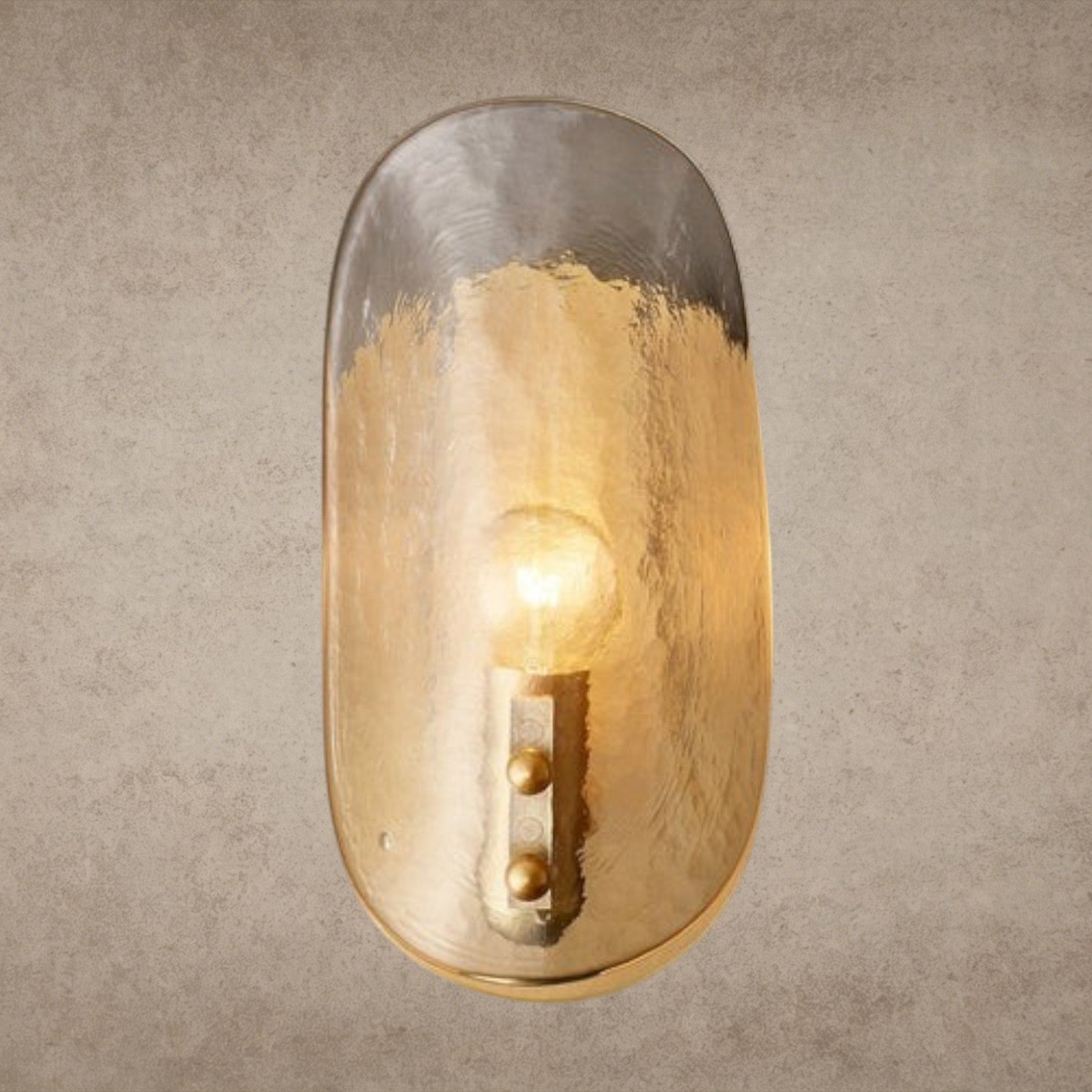 Shell Clear Glass Sconce