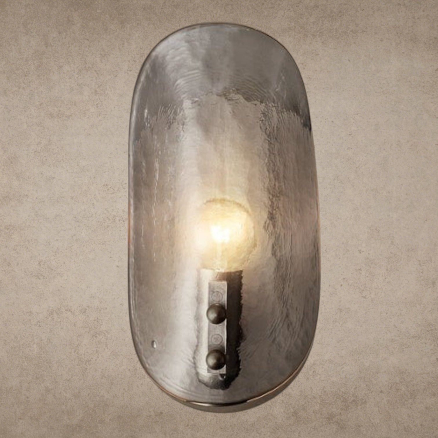 Shell Clear Glass Sconce