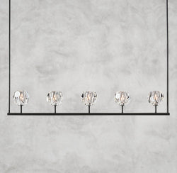 Boule De Cristal Clear Glass Linear Chandelier 48", 60"