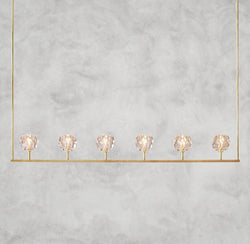 Boule De Cristal Clear Glass Linear Chandelier 48", 60"