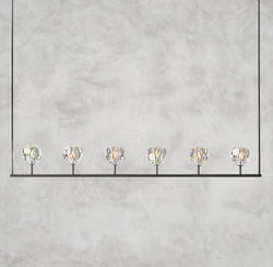 Boule De Cristal Clear Glass Linear Chandelier 48", 60"