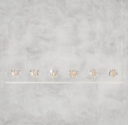 Boule De Cristal Clear Glass Linear Chandelier 48", 60"