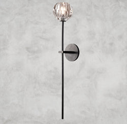 Boule de Cristal Clear Glass Grand Sconce
