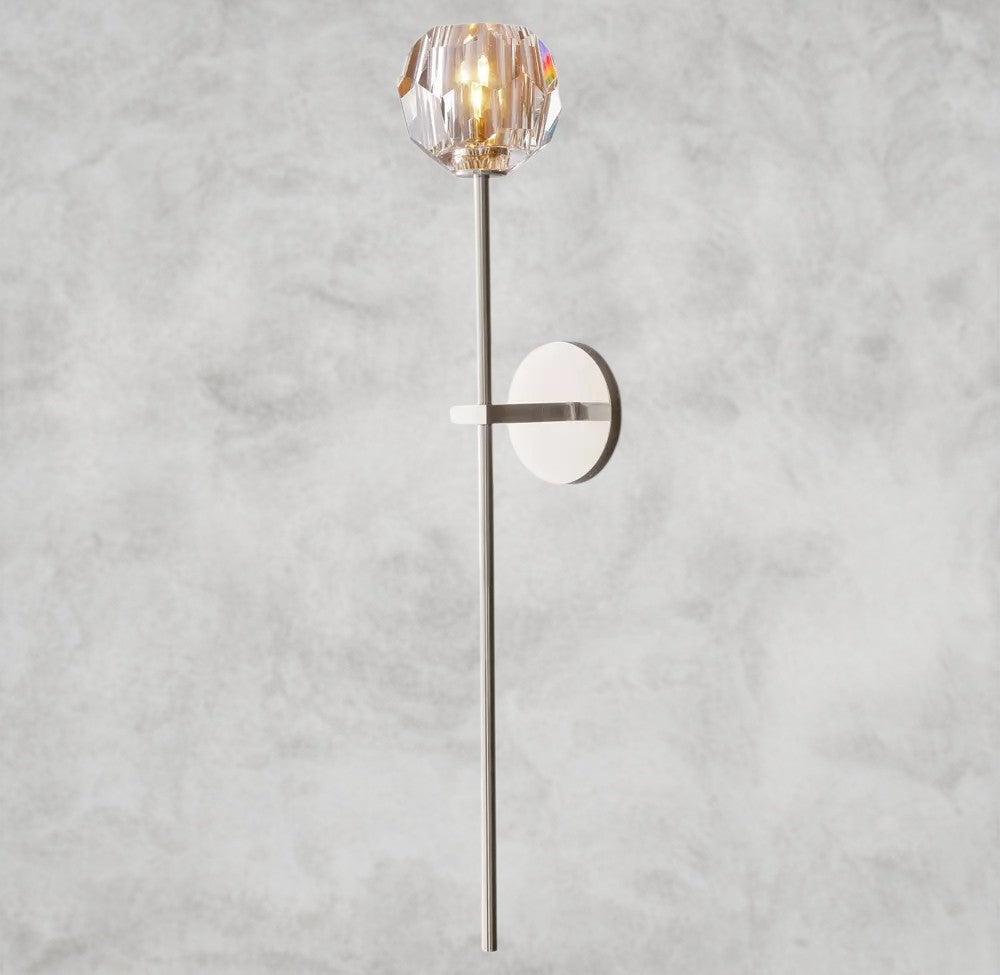 Boule de Cristal Clear Glass Grand Sconce