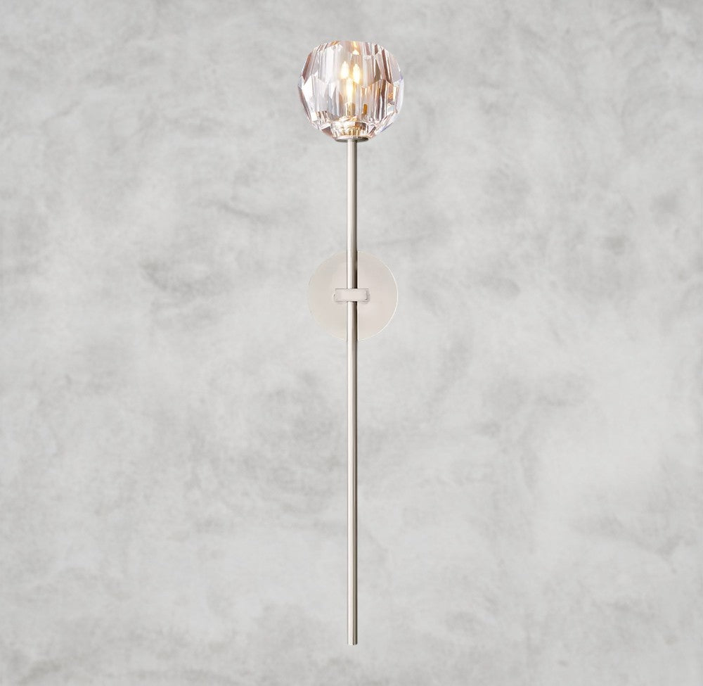 Boule de Cristal Clear Glass Grand Sconce