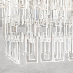 Marignan Tiered Rectangular Chandelier 60", 72"
