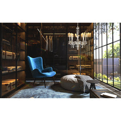 Hamilton Nouveau Chandelier 28"