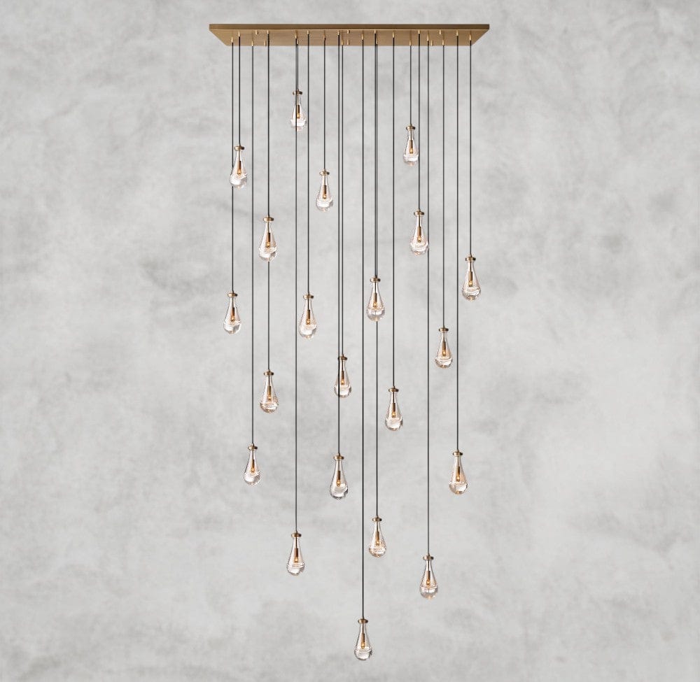 Rain Rectangular Chandelier 54", 72"