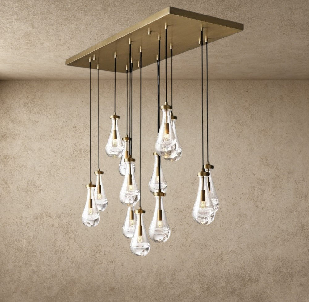 Rain Rectangular Chandelier 54", 72"