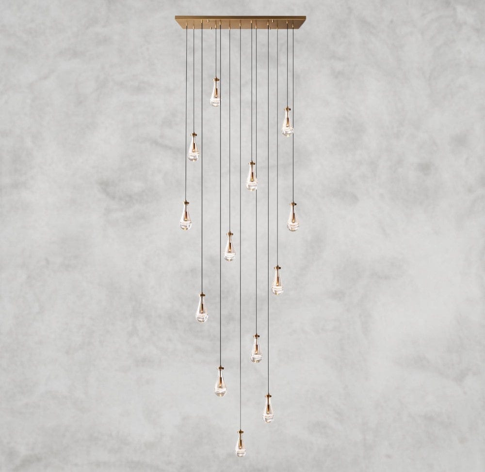 Rain Rectangular Chandelier 54", 72"