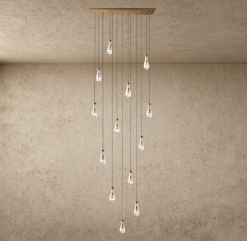 Rain Rectangular Chandelier 54", 72"
