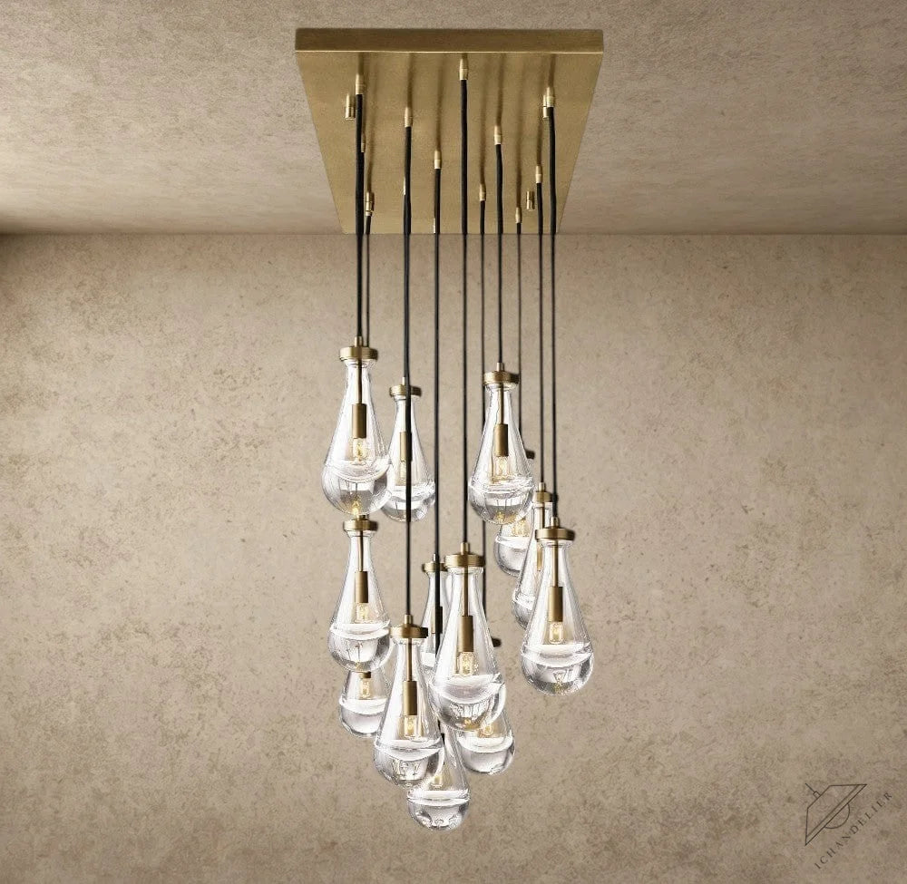 Rain Rectangular Chandelier 54", 72"