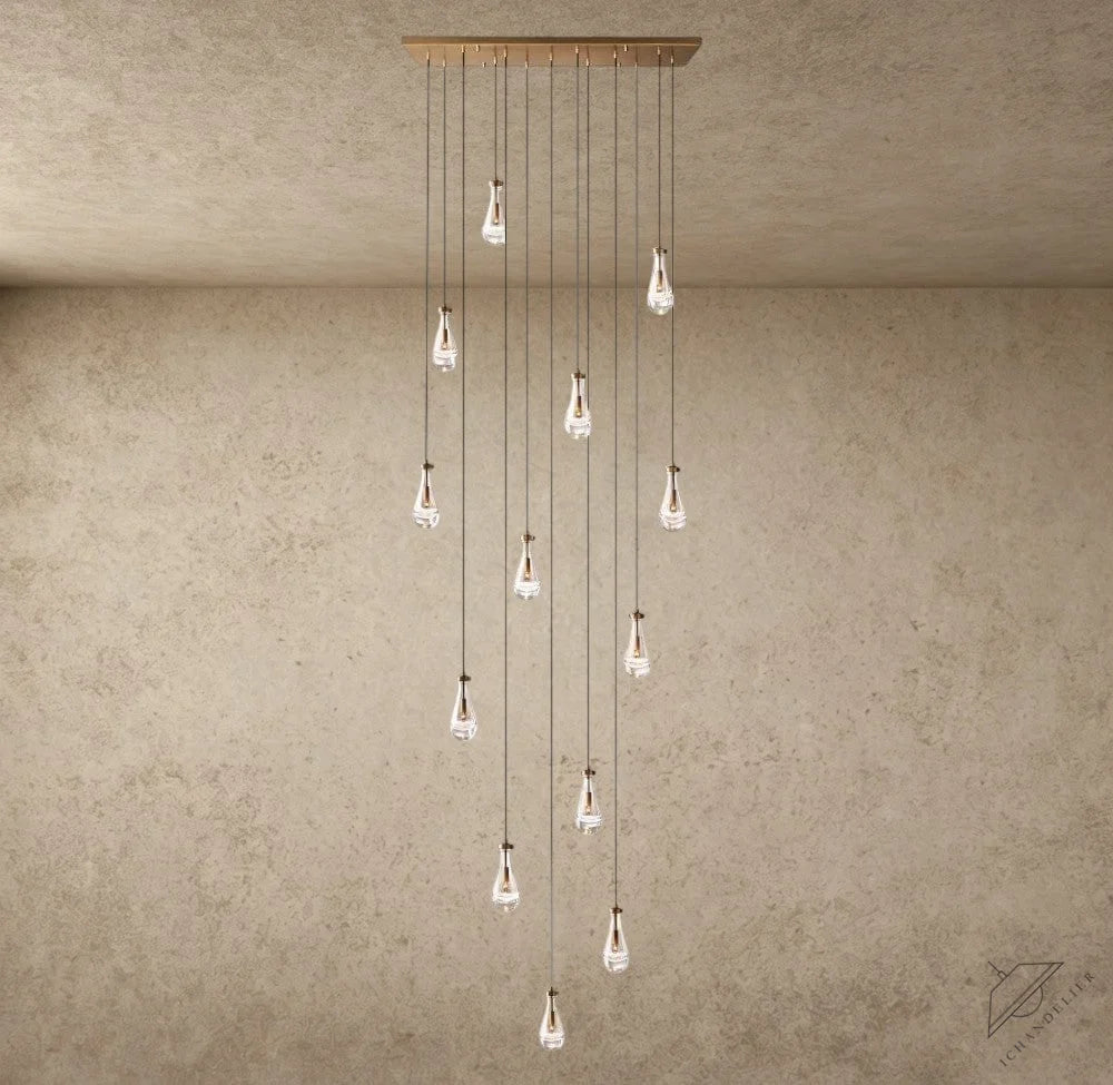 Rain Rectangular Chandelier 54", 72"