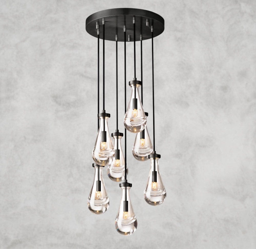 18" / Bronze Rain Round Chandelier 18", 36", 47", 60"