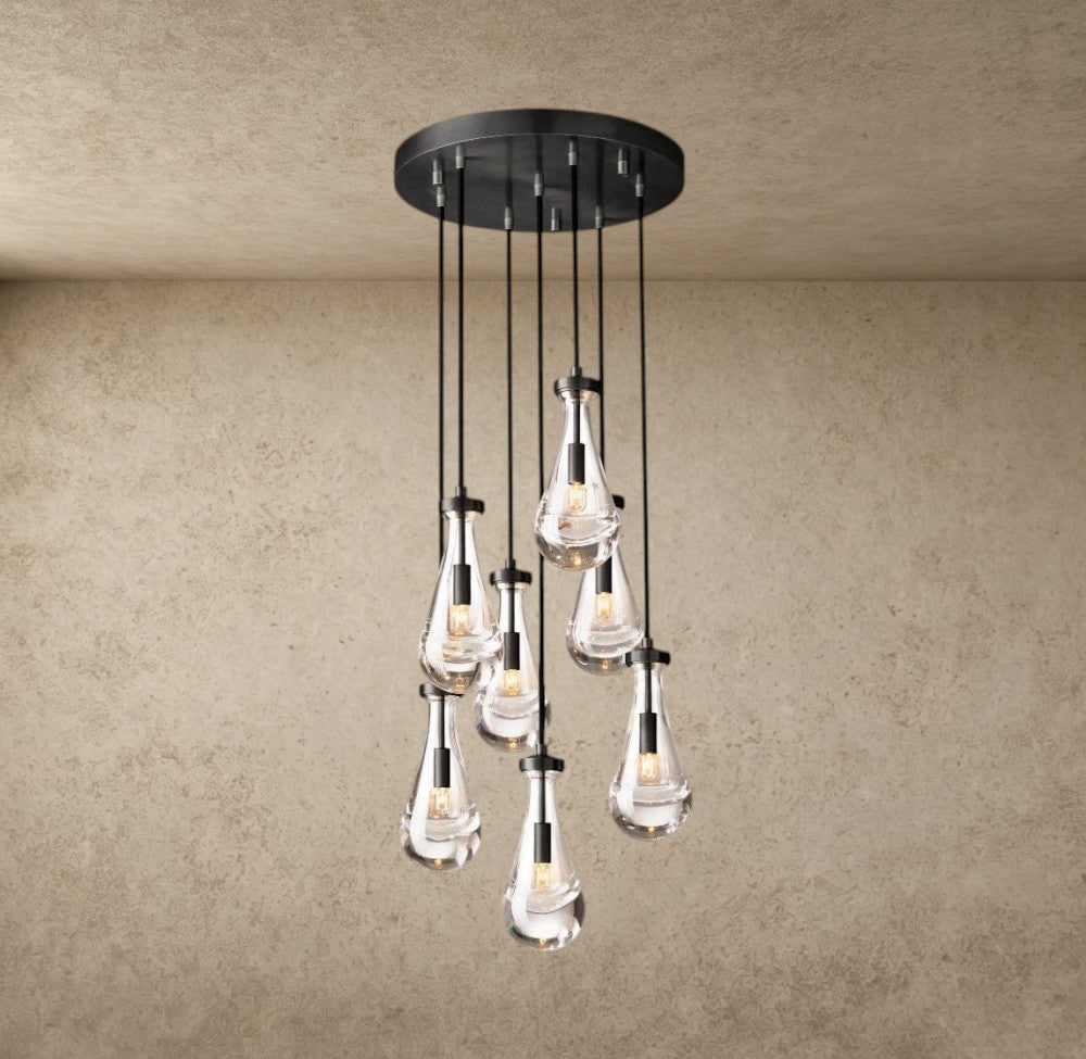18" / Bronze Rain Round Chandelier 18", 36", 47", 60"